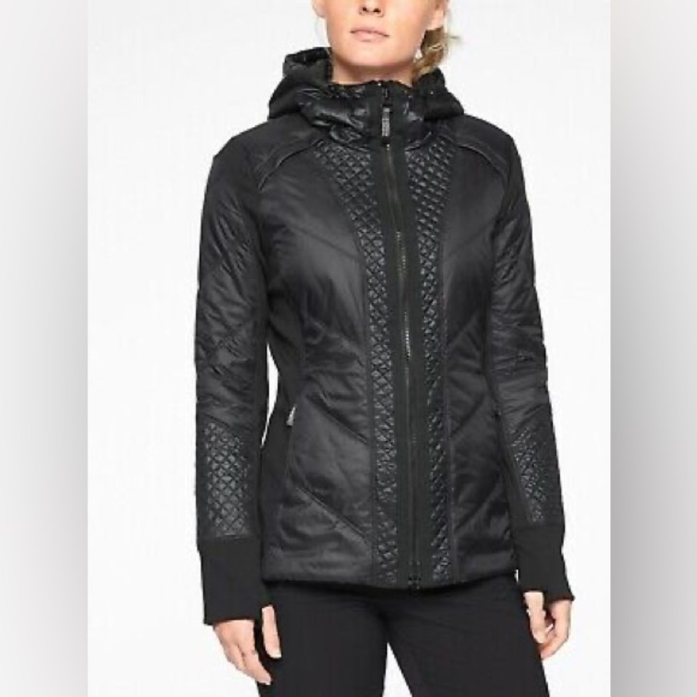 Athleta Rock Ridge PrimaLoft Jacket, Black SIZE XS